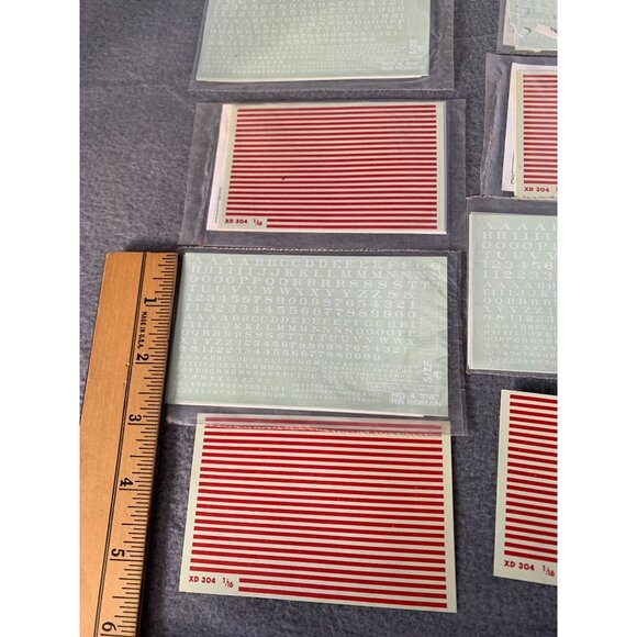 Vintage Railroad Roman Alphabet Decal Set 1/6" #4 For Model Trains & Cars Decora - Picture 6 of 7